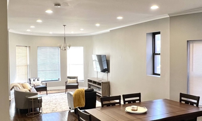 Grand Boulevard Apartment | Spacious unit in historic gem