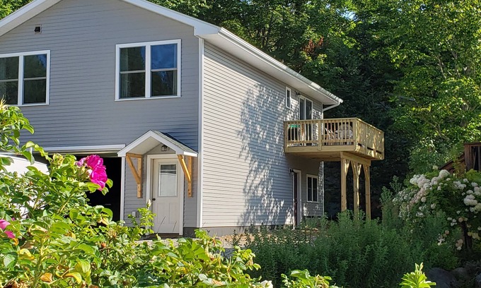 Lake Placid Apartment | Split Rock, private 2 bedroom, 1 1/2 bath apartment, dedicated office space.