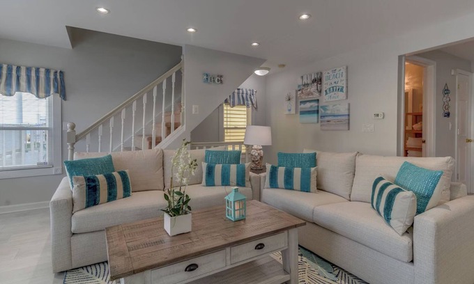 Asbury Park House | Steps to Beach Luxury 2 Bedroom, 2nd Floor Beach House with Ocean Views