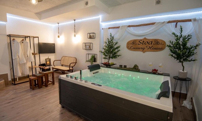 Agios Vasileios House | Stoa Luxury House with Unique Jacuzzi Room