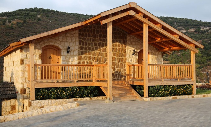 Kaftoun Cottage | stone cottage with jacuzzi and chimney for up to 2 guests,.