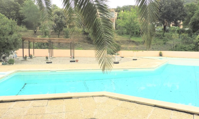 Le Boulou House | storey house of good quality pool and spa guests ideal private tennis