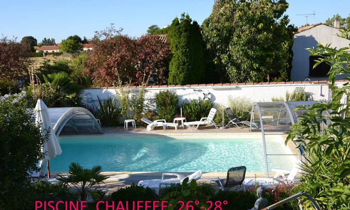 Aytre Apartment | STUDIO 18M2-heated Terrace-Indoor range -5 -4 mn mn La Rochelle