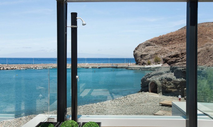 La Aldea de San Nicolas Apartment | Studio 'De Sebastian 2' close to the Beach with Sea View, Covered Terrace & Wi-Fi