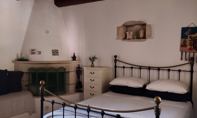 Kefalas Apartment | Studio for Couples -Traditional Stone built - Rural location (Kefalas nr Vamos)