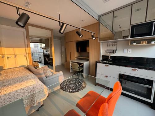 Vila Nova Conceicao Apartment | Studio Inteligente com Alexa e Blackout total DORU