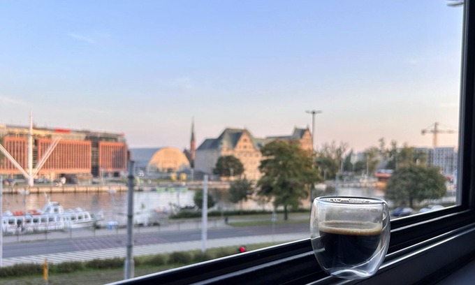 West Pomeranian Voivodeship Apartment | Studio with a River Oder View, Old Town, Aircondition by Stayly
