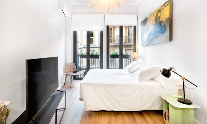Tudela Apartment | Studio with one double or two single beds