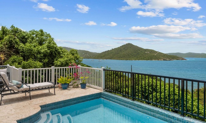 Estate Saunders Gut Villa | Stunning 3-bed/bath Villa with AC, WiFi, & Solar perched above lovely Coral Bay