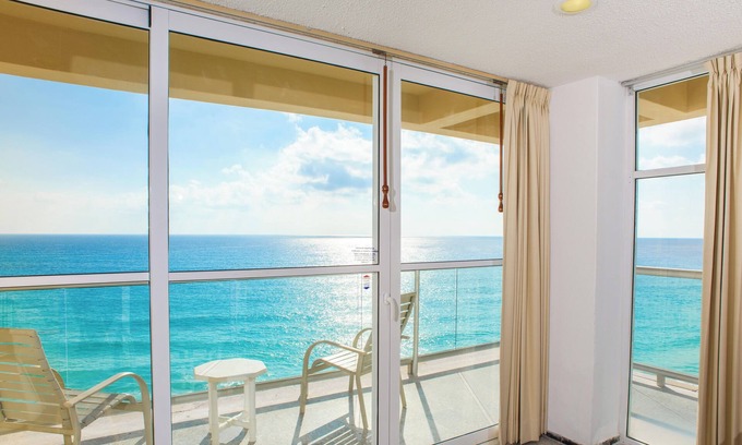 Punta Cancun Condo | Stunning Beachfrt 2BRM Condo on Cancun Beach.Step Onto Sand & Walk to Nightlife!