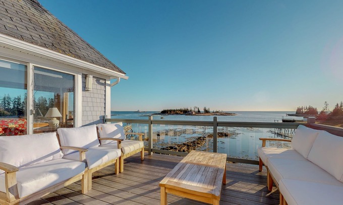 Newagen House | Stunning oceanfront cottage w/private deck and Atlantic views