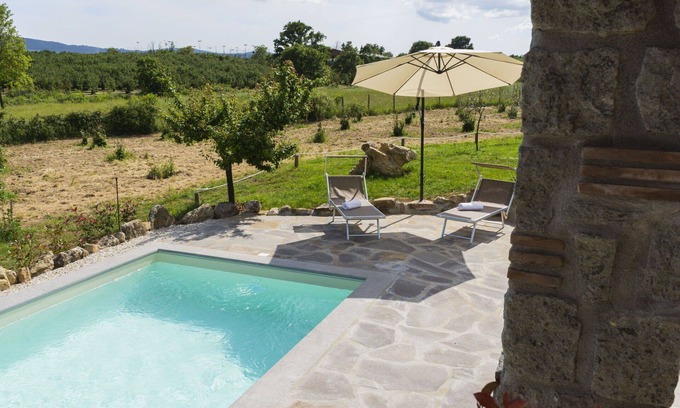 Sutri House | Stunning private villa with A/C, private pool, WIFI, TV, terrace, panoramic view and parking