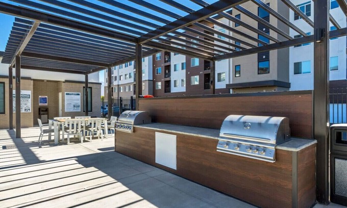 Clearfield Apartment | Stylish 2BR Retreat with Year-Round Pool, Gym, Attached Garage, and Proximity to Hill AFB and Local Attractions