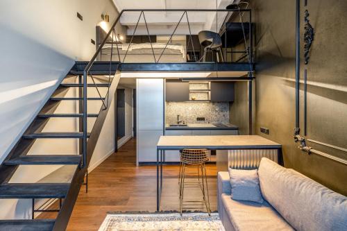 Kaunas Apartment | Stylish Black and White loft