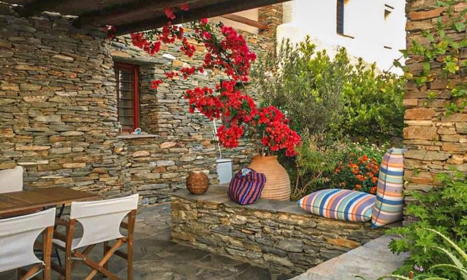 Kato Aprovatou House | Stylish stone house with pool - Aprovato, Androsn