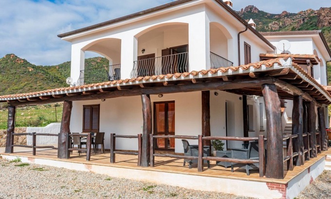 Tertenia Apartment | Su Castangiu1, flat in villa with swimming pool and 5-a-side football pitch