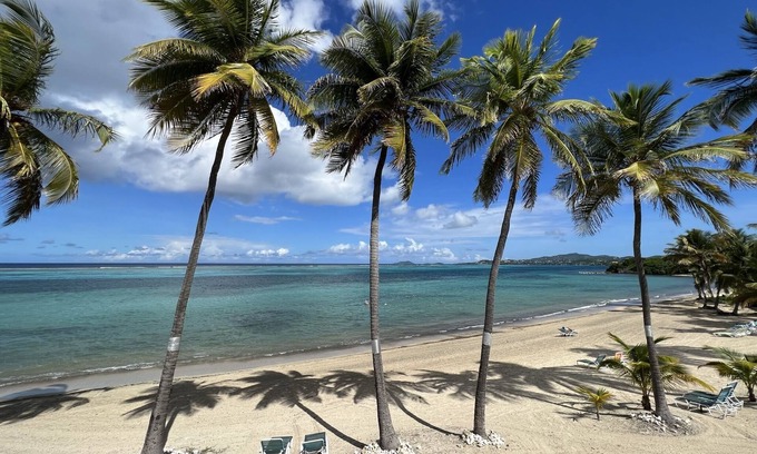 Estate Golden Rock Condo | Sugar Beach Condo - swaying palms, a beautiful sea view