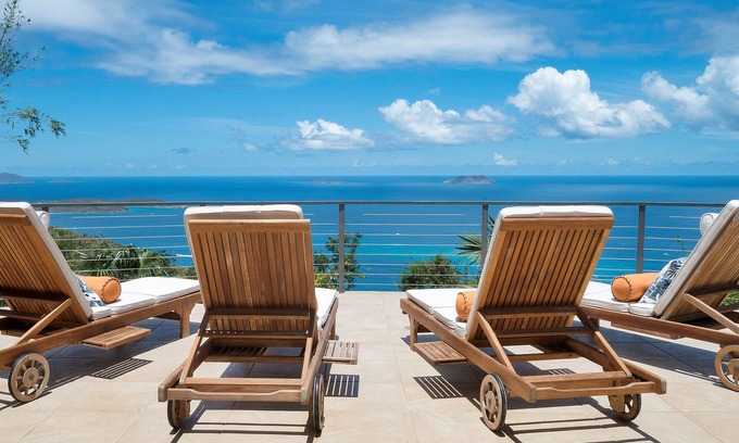 Estate Adrian Villa | Sugar Hill Villa- Breathtaking North Shore views from the private pool deck