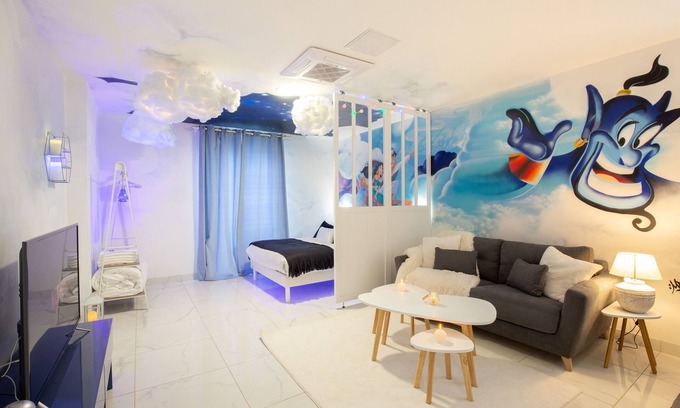 Coupvray Apartment | Suite Aladdin - 4P near Disneyland Paris