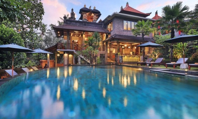 Kutuh Kaja Villa | Suite Room with Pool iew at Ubud