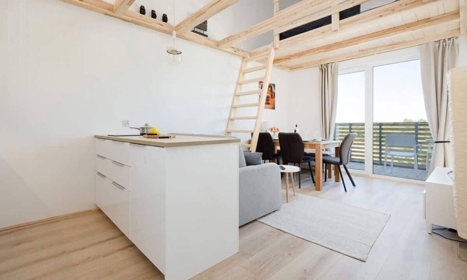 Dzwirzyno Apartment | Sun Gallery Dźwirzyno | Bright Apartment with Mezzanine | Balcony & Parking | 50