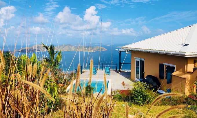 Johnson Bay Villa | Sun, Moon & Stars Villa - Huge Views, Hot Tub, Solar Heated Pool & Tesla Battery