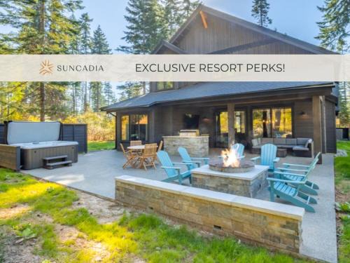 Cle Elum House | Suncadia 4 Bdrm Home Beautiful Floor to Ceiling Fireplace