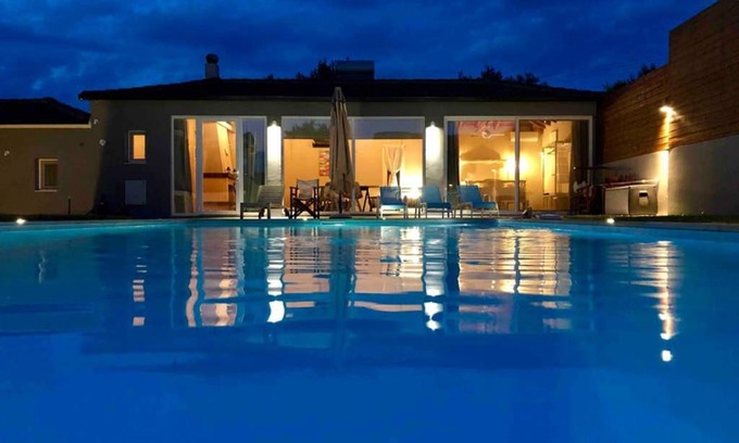 Korithion House | Sunlit Pool House