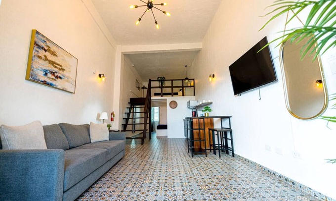 Puerta de Tierra Apartment | Sunny Escape with Balcony Steps to Dining