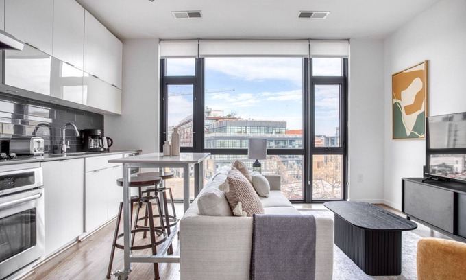 Shaw Apartment | Sunny Shaw 1BR w/Gym, W/D & Doorman, near Metro & Bars, by Blueground