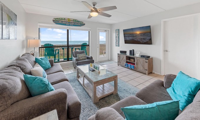 South Padre Island Condo | Sunny Shores at Saida II Updated Beachfront Condo