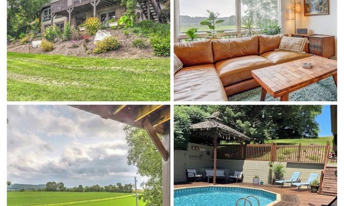 Willow Street House | Sunny & Spacious A-Frame with Private Pool and Panoramic Amish Country Views