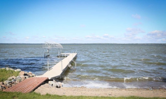 Ottertail House | Sunset Beach on Otter Tail Lake, fall colors, snowmobile trails, ice fishing