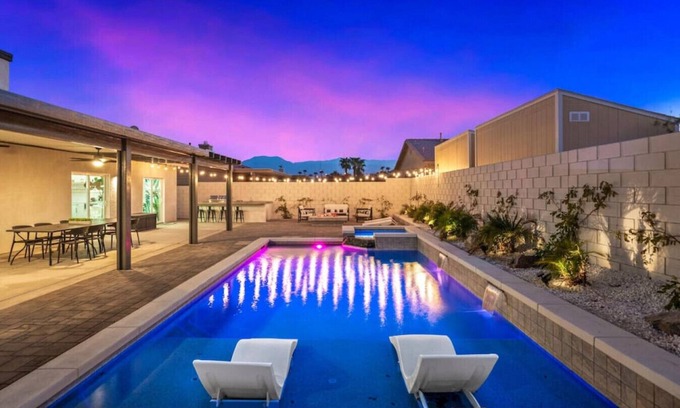 Indio House | Sunset Escape | Resort Pool + Spa