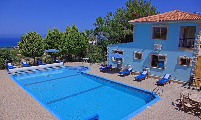 Ayia Marina Chrysochous Villa | Sunset views, Air- conditioned, huge pool, private parking