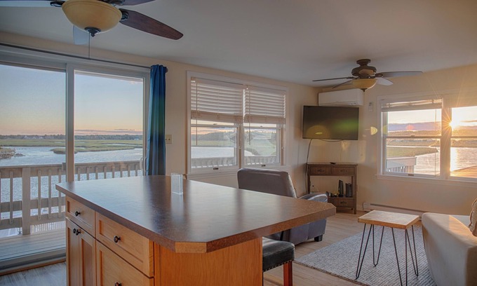 Wells Beach House | Sunset Views over Rachel Carson Preserve. Relax steps from Wells Beach.