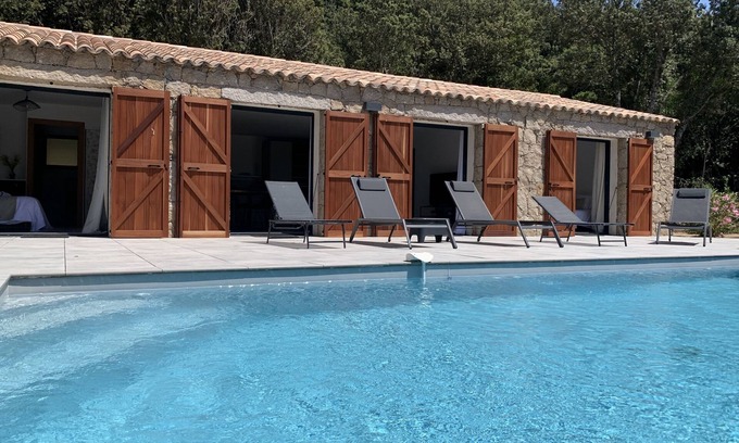 Figari Villa | SUPERB CORSICAN STONE VILLA BEAUTIFUL POOL PEACEFUL GARDEN EXTRA PRICE