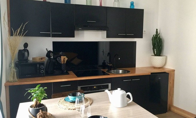 Aiguihe House | Superb F2 refurbished, at the foot of the Rock!