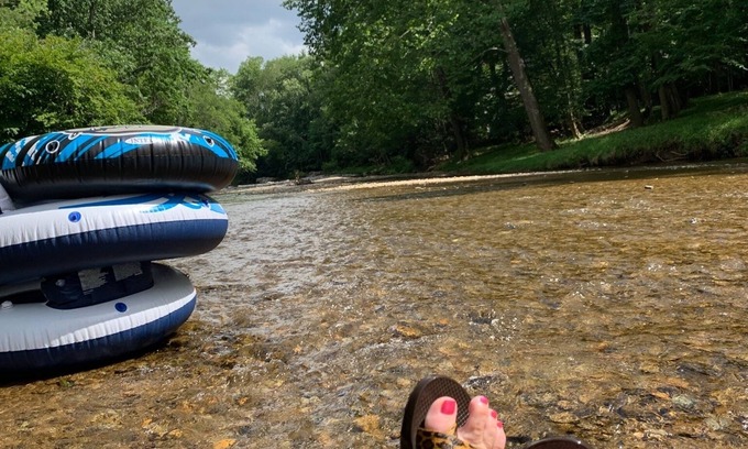 Boone Cabin | Sweets River Nest-riverfront/tube/hot tub/log cabin-fishing- Valle Crucis/App ST