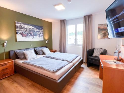 Sankt Moritz-Bad Apartment | swissme - 100qm - Balkon - 2 Bäder - Parkplatz - Fußbodenheizung