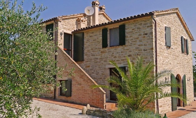 Cupramontana House | Tastefully renovated stone house with pool in a quiet hillside location with 2 apartments