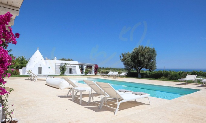 Polignano a Mare House | TD Trulli del Podere Trulli w/Pool & Scenic View