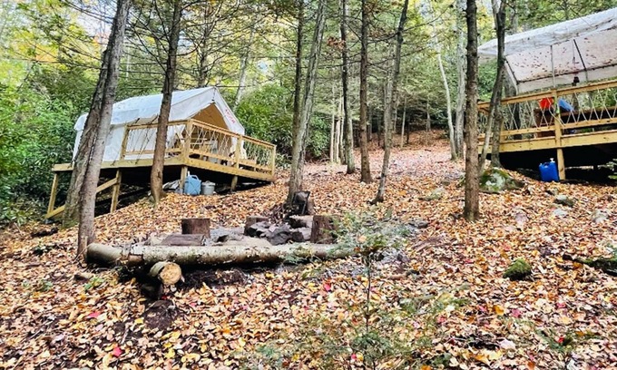 Jim Thorpe RV Rental | Tentrr Signature Site - Bear Creek Falls Getaway - Coleman Outfitted Site