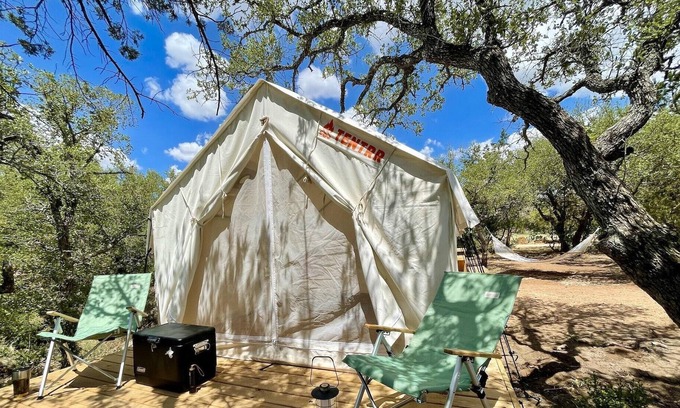 Mason RV Rental | Tentrr Signature Site - Hill Country Adventure Outpost - 5A - Coleman Outfitted