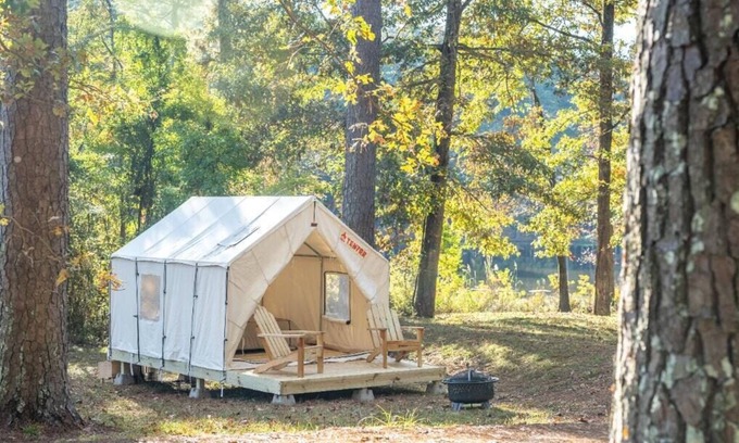 Morton RV Rental | Tentrr State Park Site - Mississippi Roosevelt State Park - Tall Trees G