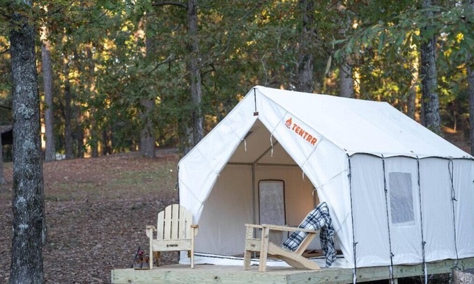 Morton RV Rental | Tentrr State Park Site - Mississippi Roosevelt State Park - Shadow Lake F - Sing