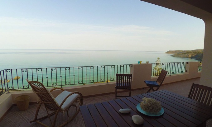 Marina di Gutturu Flumini House | Terrace with the best view