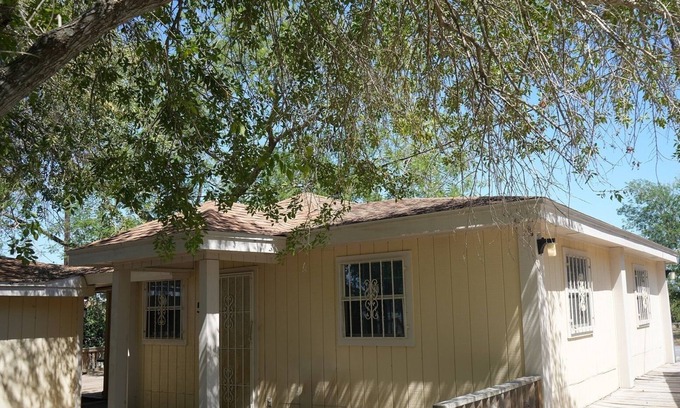 Cameron County Cottage | Texas themed cabin with a Shared fishing pier Not waterfront