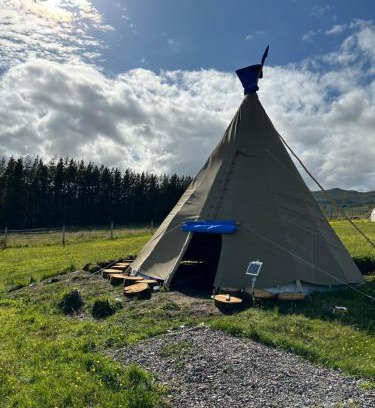 Lochcarron Other | Thainstone tipi off grid camping, on top NC500