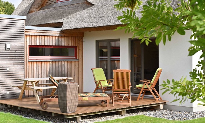 Wiek House | Thatched house driftwood